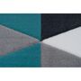 Voir la diapositive 3 : Paris Prix Tapis Géométrique à Poils Courts  Now II  Turquoise