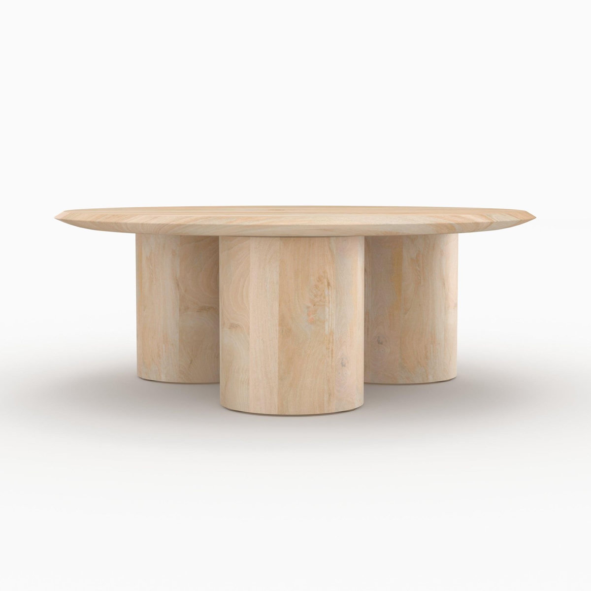 Rendez vous déco Table basse ronde en bois de manguier D90 cm-Sacha