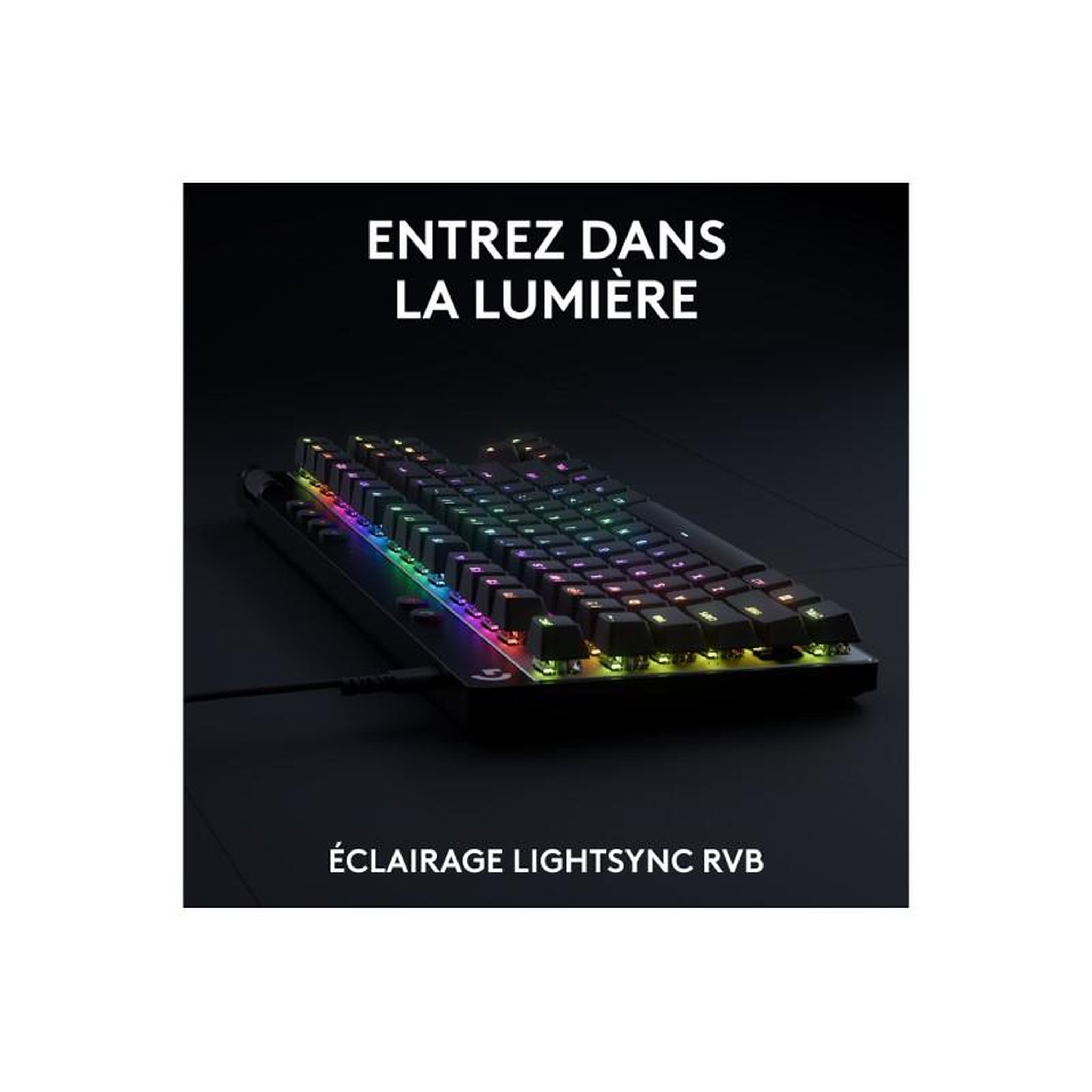 Voir la diapositive 6 : Logitech Clavier gamer g pro x tkl rapid  noir