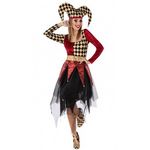 ATOSA Déguisement d'Arlequin Rouge - Femme - Taille XS/S - XS/S