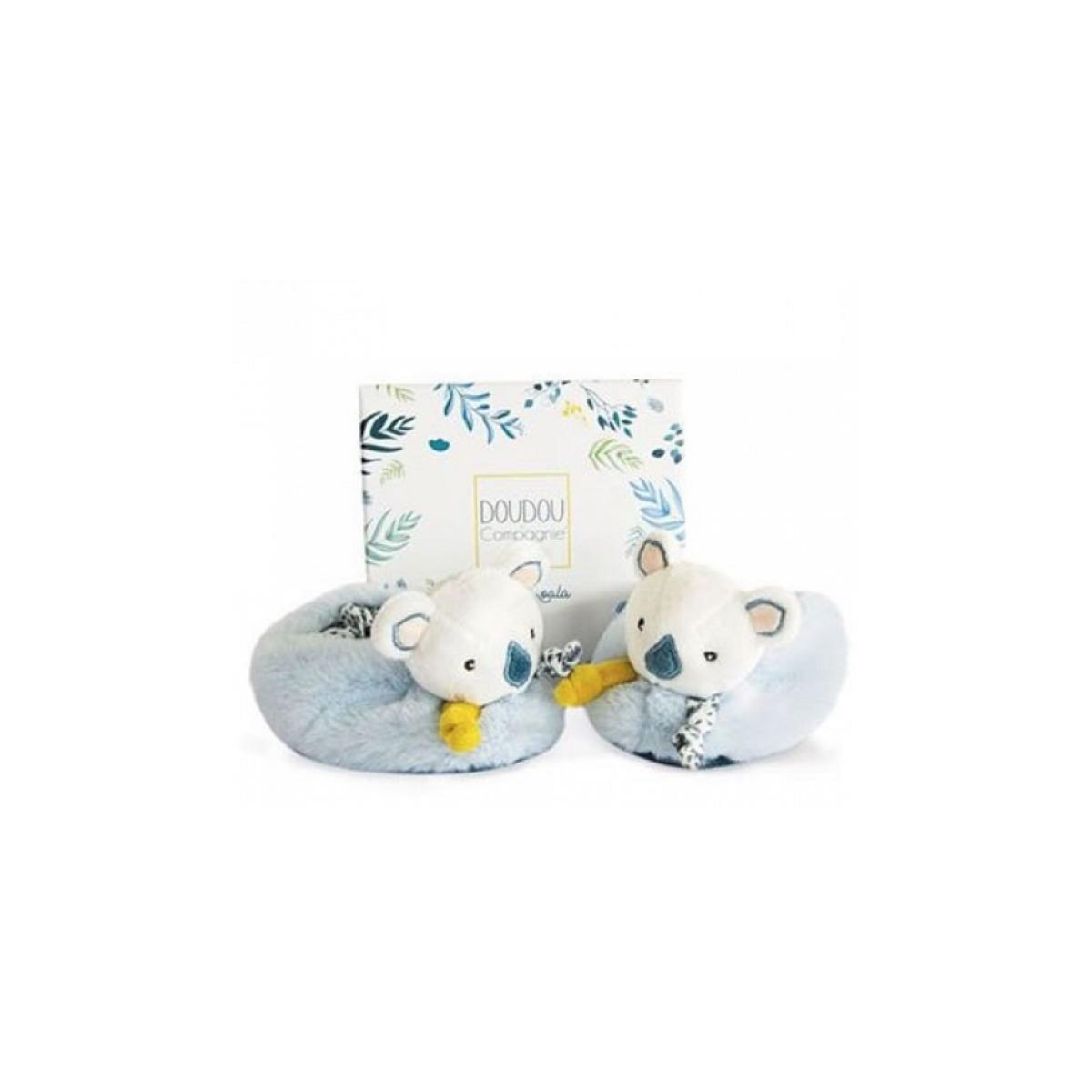DOUDOU ET COMPAGNIE YOCA LE KOALA Chaussons avec hochet