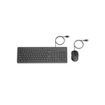 HP Clavier et souris filaires HP 150 Noir, AZERTY, précis et ergonomiques, clavier silencieux, touches ultraplates pour frappe rap
