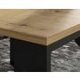 Voir la diapositive 6 : BEST MOBILIER Donnely - lot de 2 tables basses - effet bois et noir - 60 et 38 cm