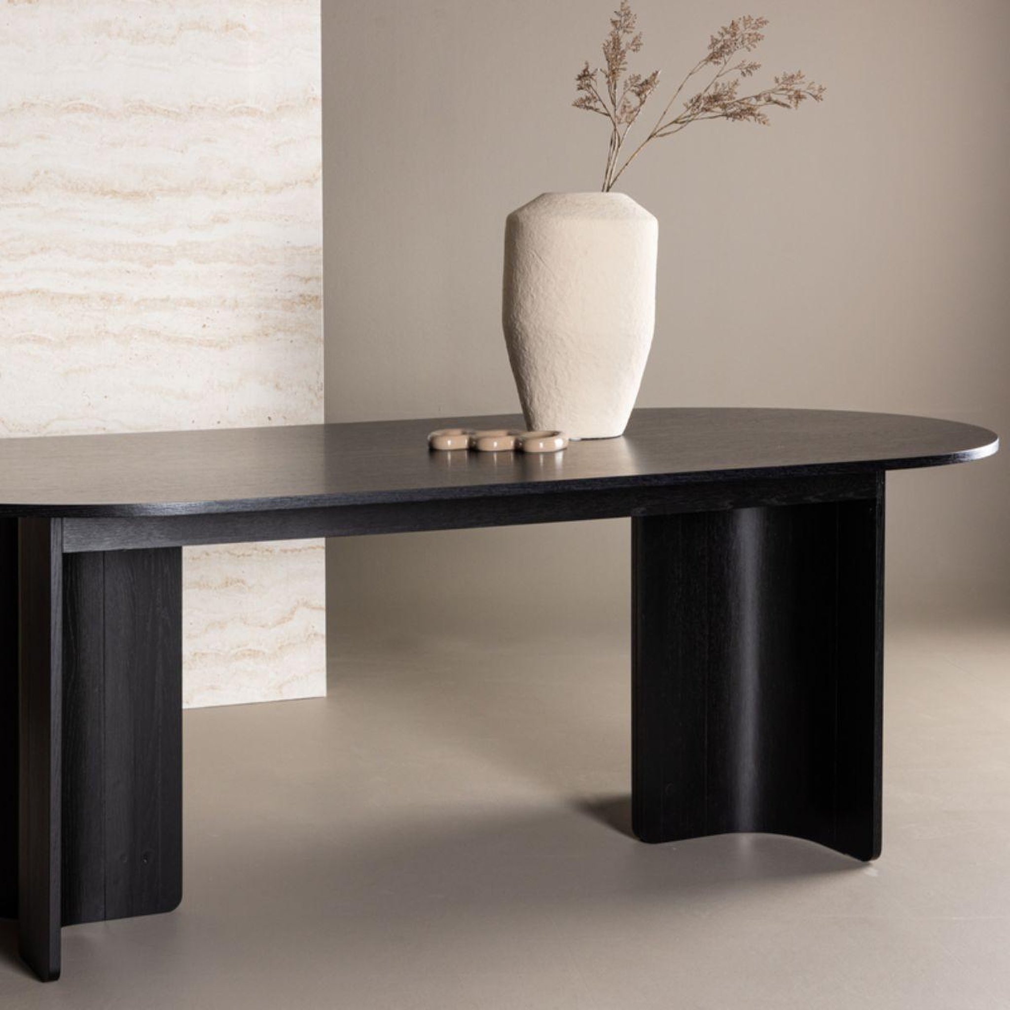 Voir la diapositive 5 : Paris Prix Table à manger design  tyreso  220cm noir