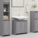 VIDAXL Armoire de bain Sonoma gris 60x33x61 cm Bois d'ingenierie