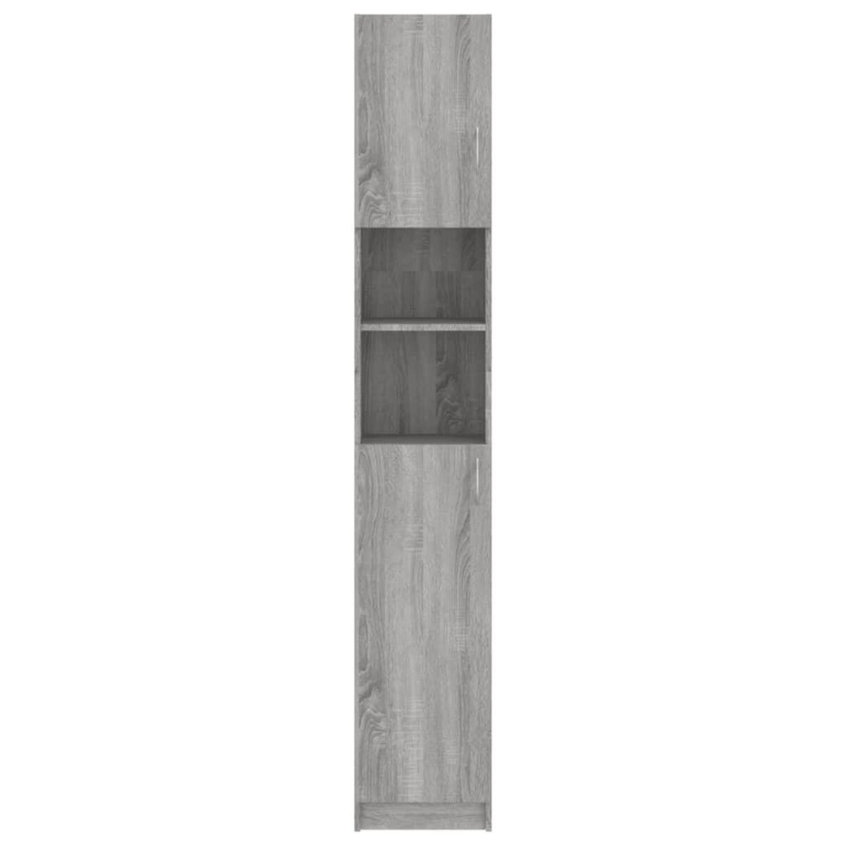 VIDAXL Armoire de bain Sonoma gris 32x25,5x190 cm Bois d'ingenierie