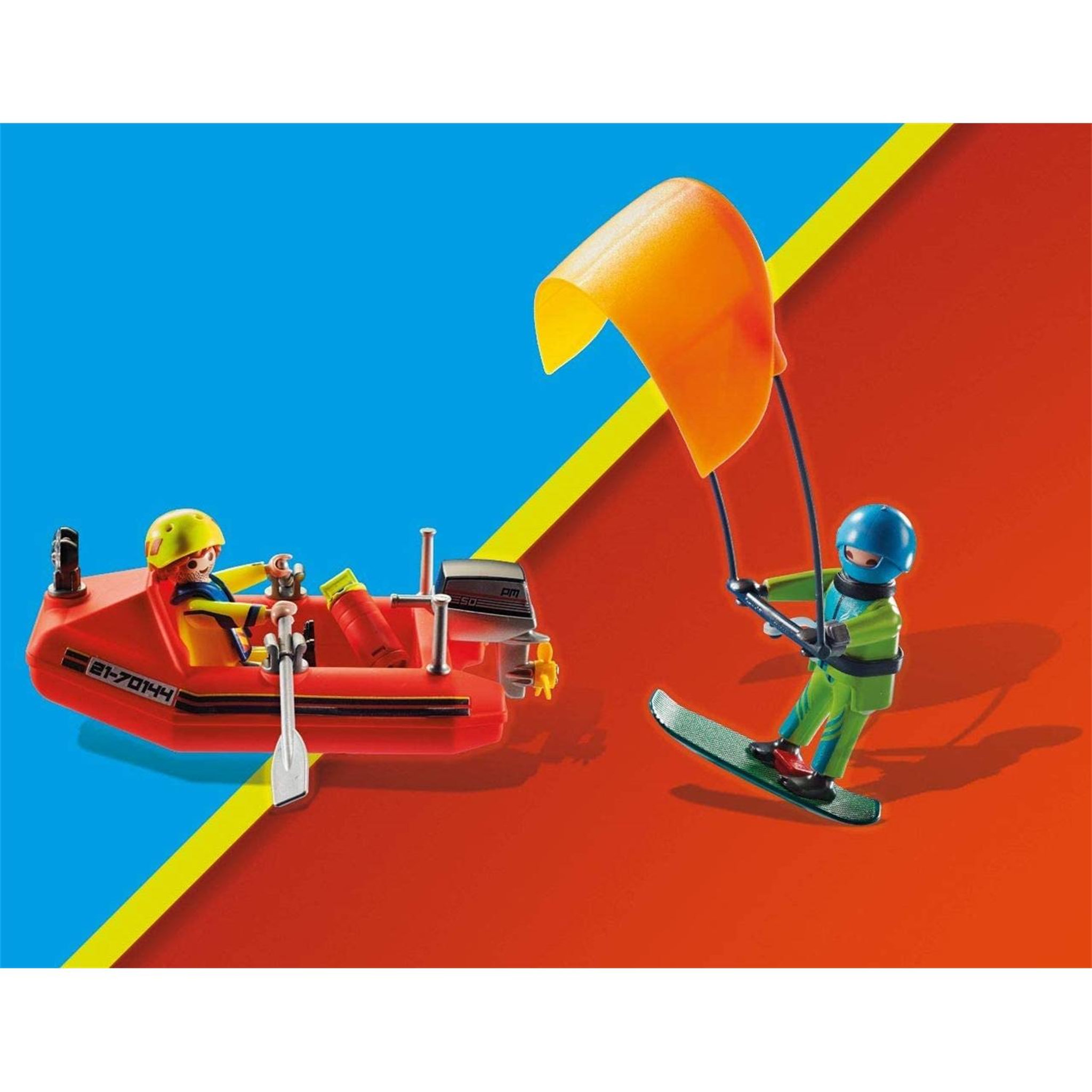 Voir la diapositive 4 : PLAYMOBIL City Action Secouriste et kitesurfer