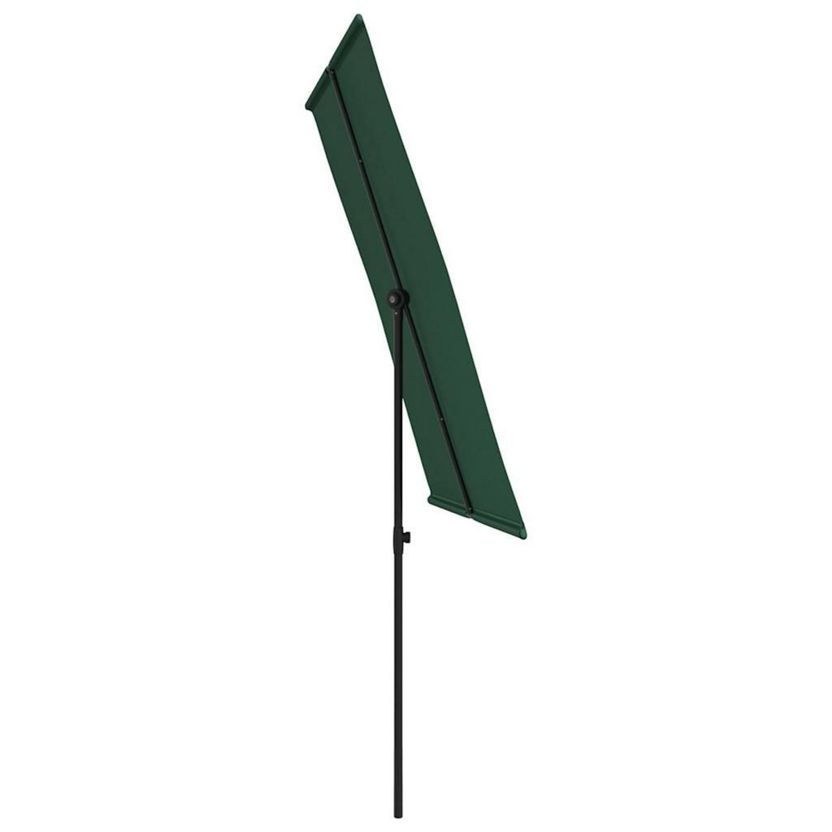 VIDAXL Parasol de jardin avec mat en aluminium 2x1,5 m Vert