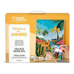 Graine créative peinture au numero 30x40 cm - village mexicain