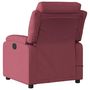 Voir la diapositive 4 : VIDAXL Fauteuil de massage inclinable Rouge bordeaux Tissu