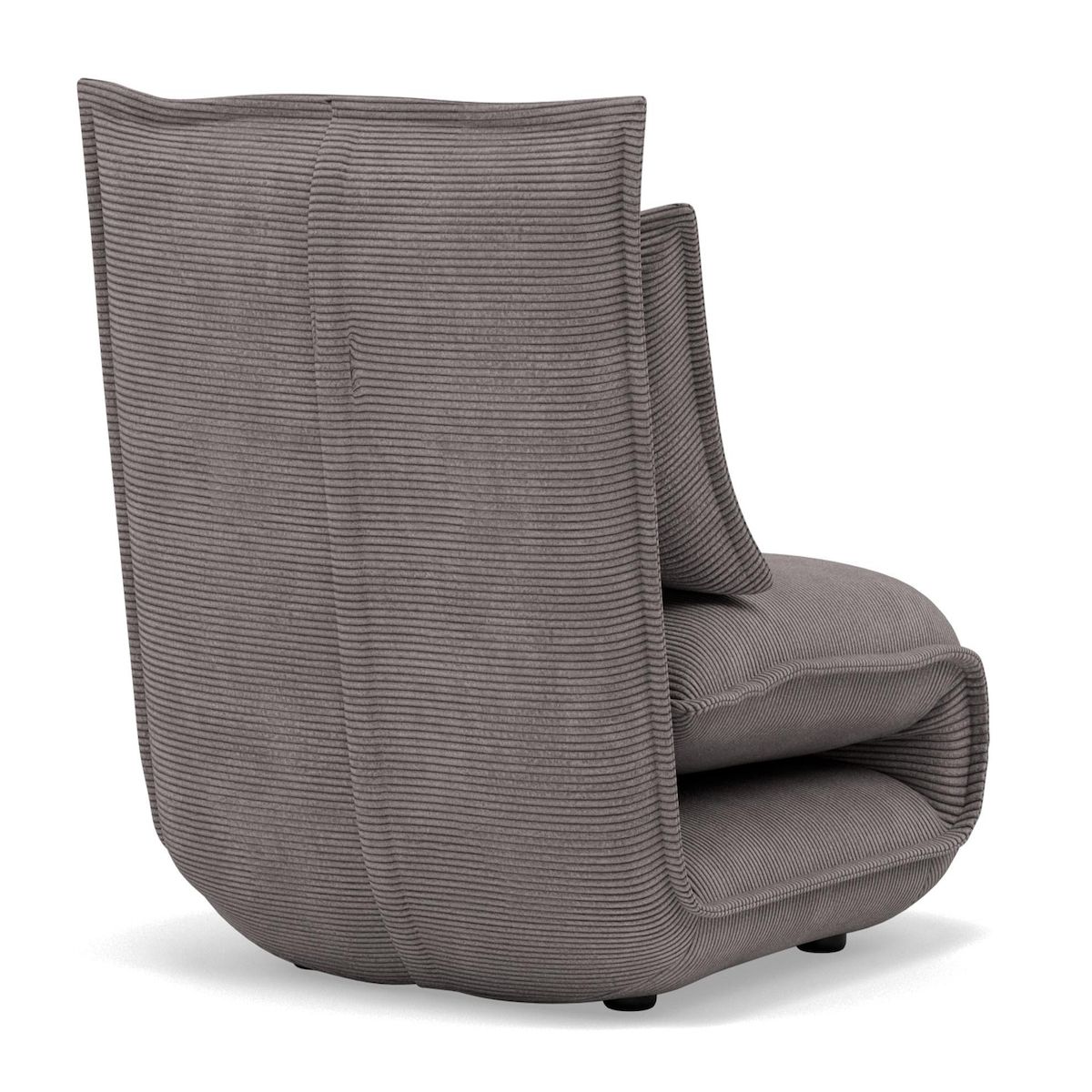 BEST MOBILIER Candice - banquette 1 place convertible clic-clac en velours côtelé