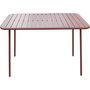 Voir la diapositive 4 : Habitat et Jardin Table jardin en métal  Bilbao  - 150 x 90 x 71 cm - Terracotta