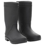 VIDAXL Bottes de pluie noir taille 40 PVC