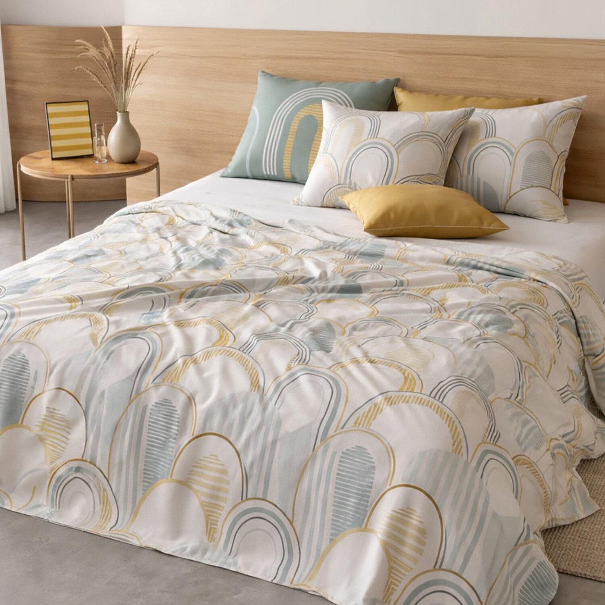 Voir la diapositive 2 : ATELIER DU COTON Parure de drap 100% coton 57fils colizé