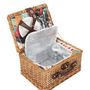 Voir la diapositive 3 : The Home Deco Factory Panier de pique nique avec vaisselle pour 4 personnes