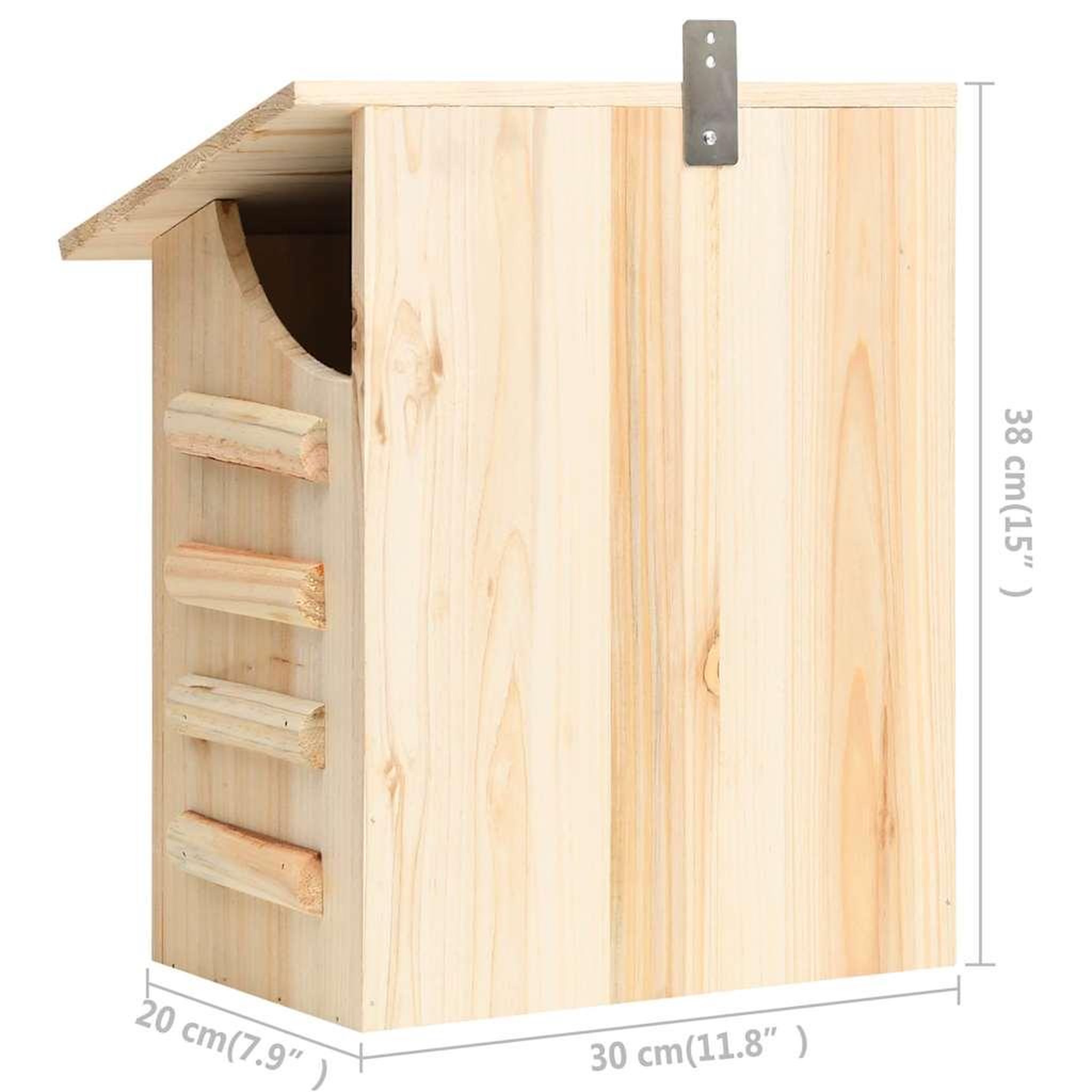 Voir la diapositive 3 : VIDAXL Maison pou chauve-souris Bois de sapin massif 30x20x38 cm
