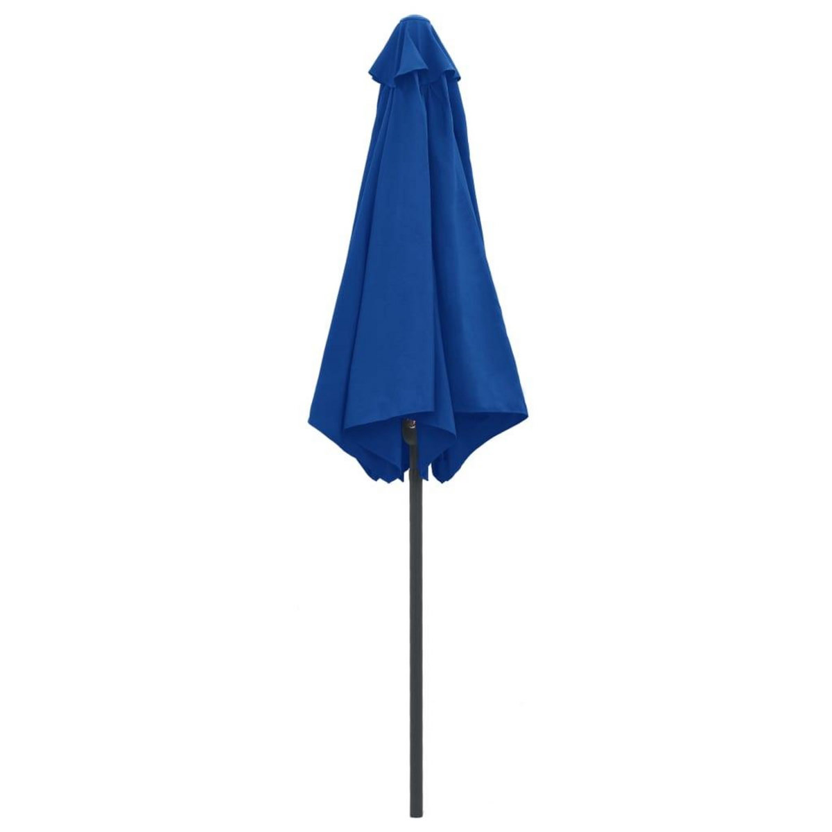 VIDAXL Parasol de jardin et mat en aluminium 270x246 cm Bleu azure