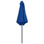 Voir la diapositive 4 : VIDAXL Parasol de jardin et mat en aluminium 270x246 cm Bleu azure