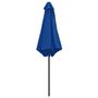 Voir la diapositive 4 : VIDAXL Parasol de jardin et mat en aluminium 270x246 cm Bleu azure