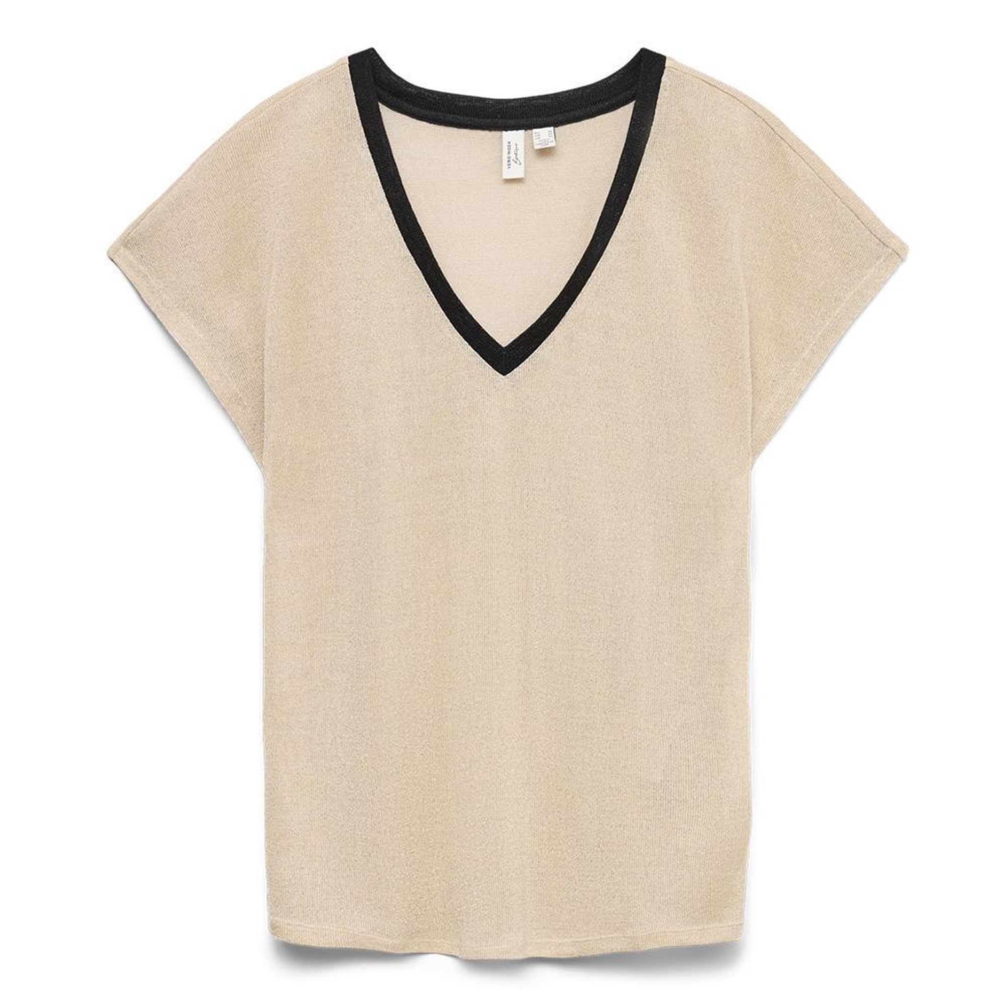 Vero Moda T-shirt Beige Femme Vero Moda Gita. Coloris disponibles : Beige