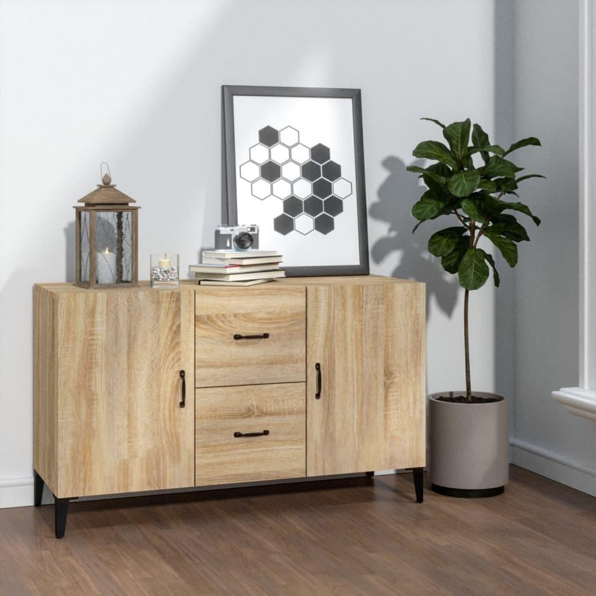 VIDAXL Buffet chene sonoma 100x36x60 cm bois d'ingenierie