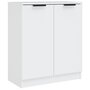 Voir la diapositive 3 : VIDAXL Buffets 2 pcs blanc 60x30x70 cm Bois d'ingenierie