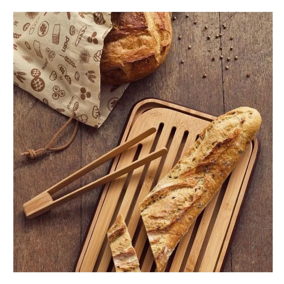 PEBBLY Set planche à pain - NBA185