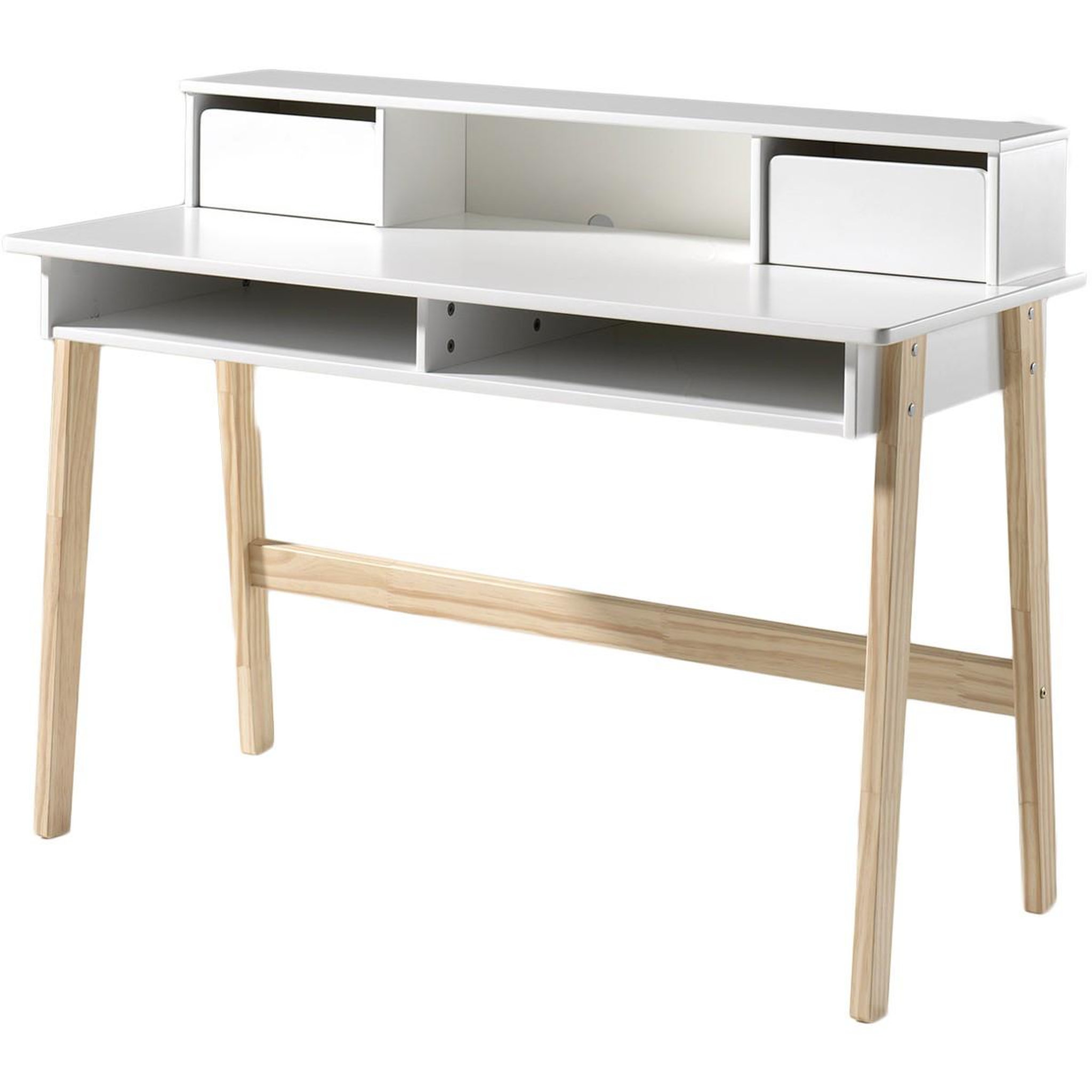 Paris Prix Bureau design  kiddy  120cm naturel & blanc
