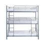 Voir la diapositive 1 : Habitat et Jardin Lit superposé en métal triple  HAVIN  - 90 x 190 cm - Gris