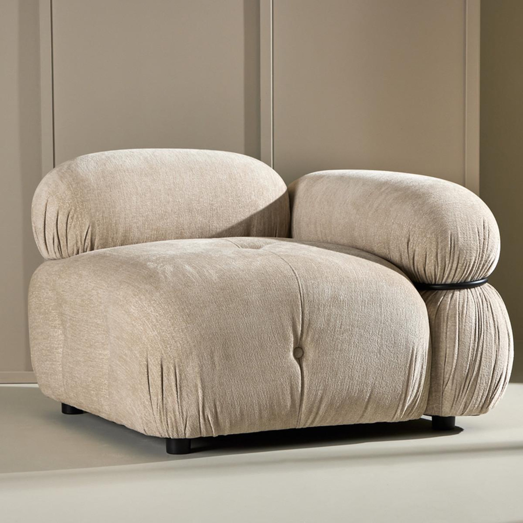 Voir la diapositive 6 : Paris Prix Module de canapé d'angle gauche  mika  95cm beige