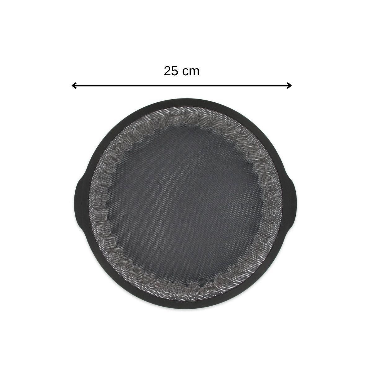 ZENKER Ensemble avec 1 Moule à tarte en silicone fibre de verre, 1 spatule Zenker et 2 bols à mixer en inox Fackelmann