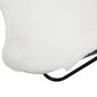 Voir la diapositive 3 : ATMOSPHERA Fauteuil papillon imitation fourrure OSLO - Blanc