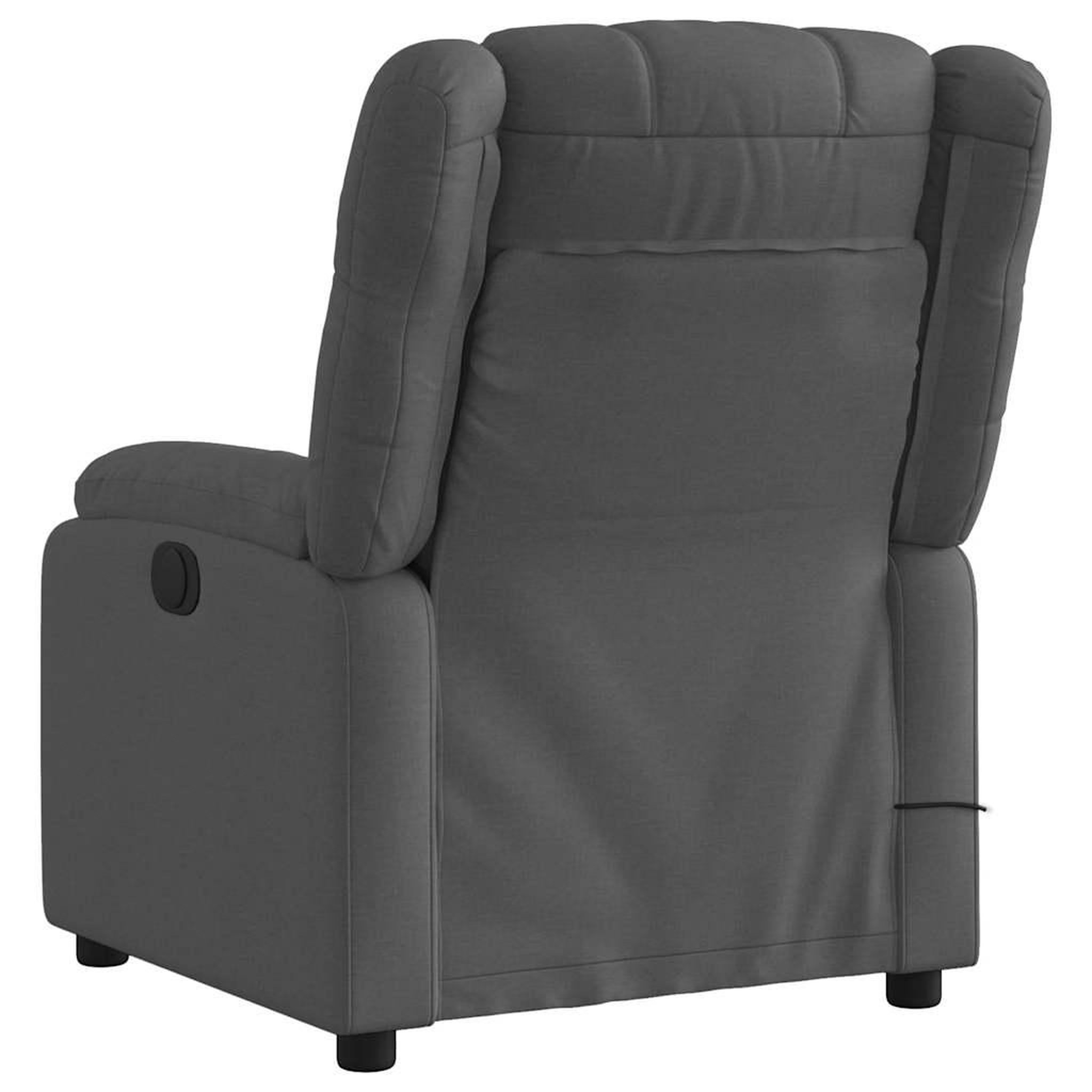 Voir la diapositive 5 : VIDAXL Fauteuil de massage inclinable Gris fonce Tissu