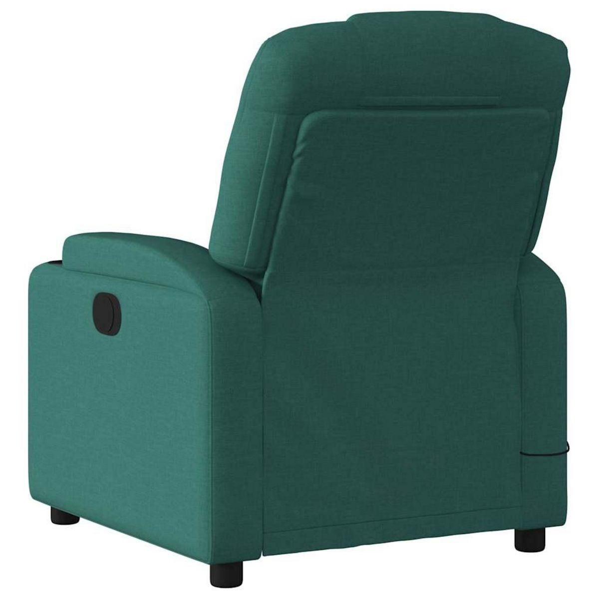 VIDAXL Fauteuil de massage inclinable electrique Vert fonce Tissu