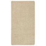 VIDAXL Tapis shaggy antiderapant Creme 80x150 cm