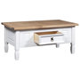 Voir la diapositive 3 : VIDAXL Table basse Pin mexicain Gamme  Blanc 100x55x44 cm