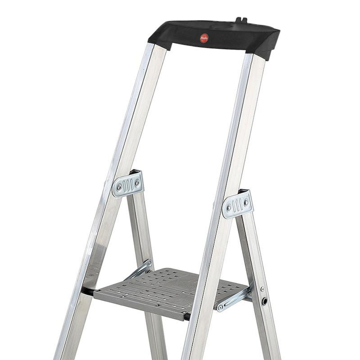 HAILO Escabeau professionnel pliable en aluminium 4 marches larges Hailo Alu Pro
