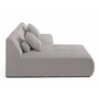 Voir la diapositive 6 : LISA DESIGN Onyx - canapé modulable d'angle réversible 4 places - en velours côtelé