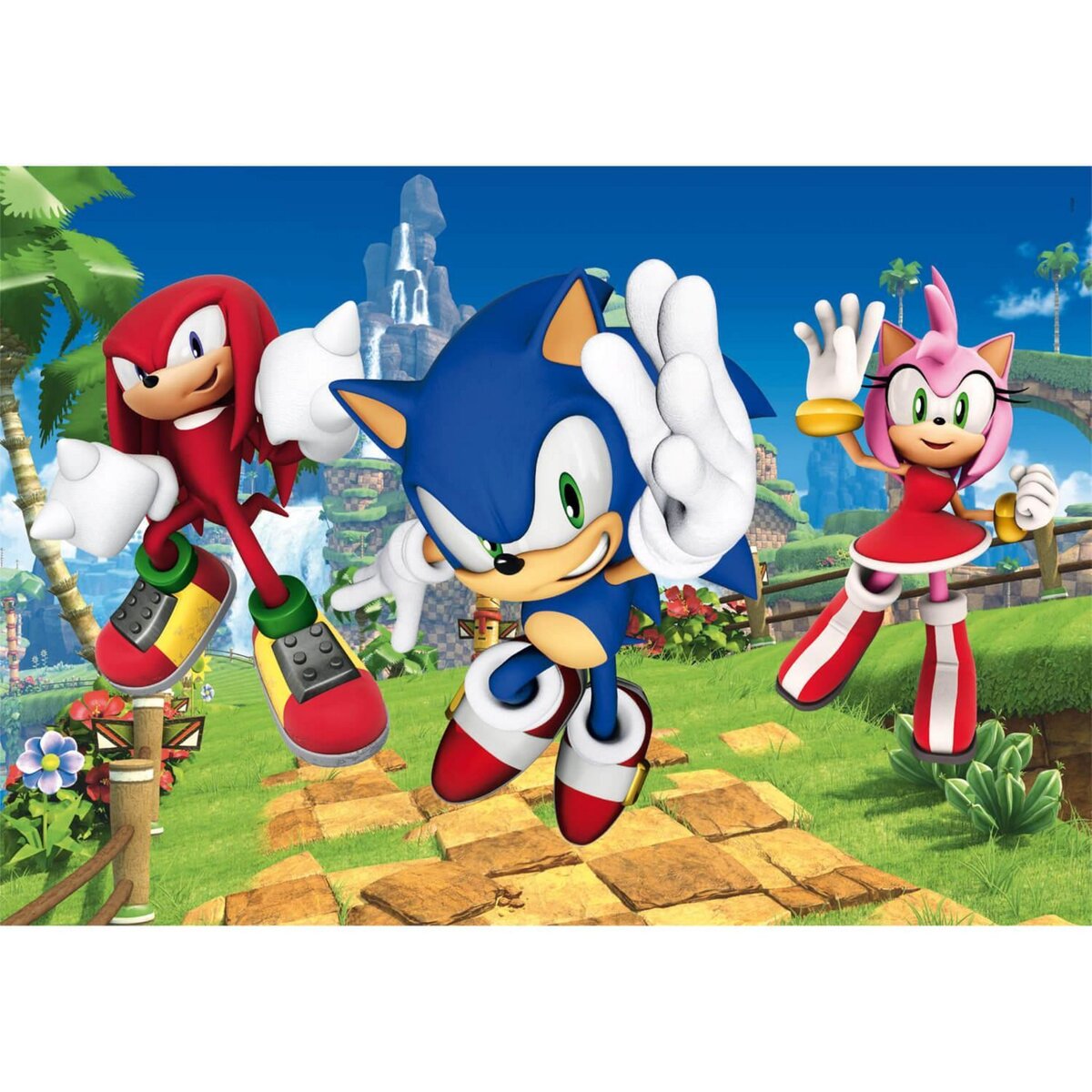 CLEMENTONI Puzzle 104 pièces : Sonic pas cher 