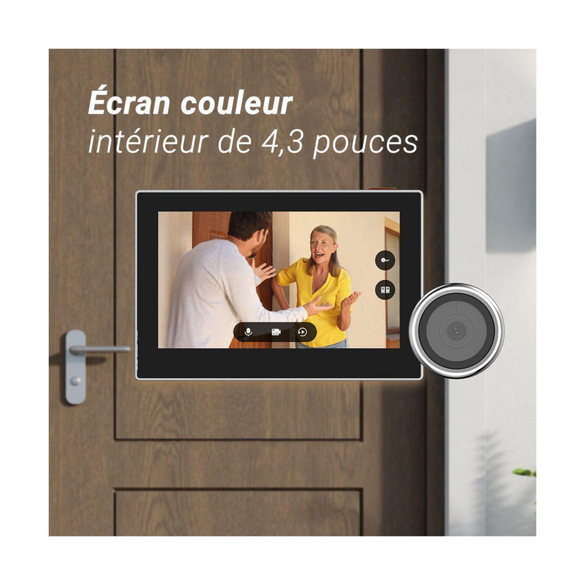 EZVIZ Judas Connecté Juda connecté HP2 Silver 1080P