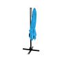 Voir la diapositive 4 : Habitat et Jardin Parasol jardin déporté  Soleil  - Carré - 2.5 x 2.5 m - Bleu + Dalles à lester incluses