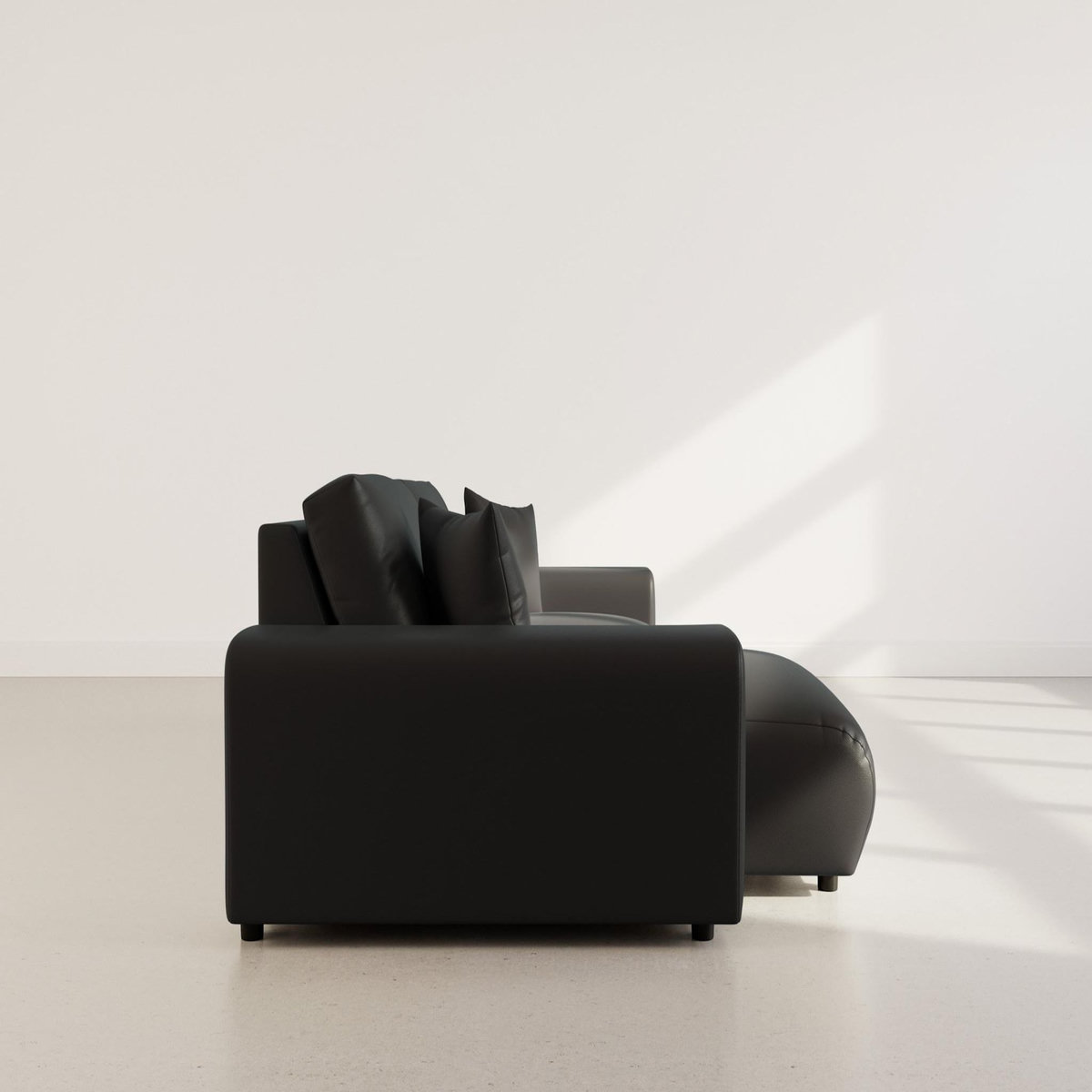 LISA DESIGN Garance - canapé d'angle réversible 4 places en simili