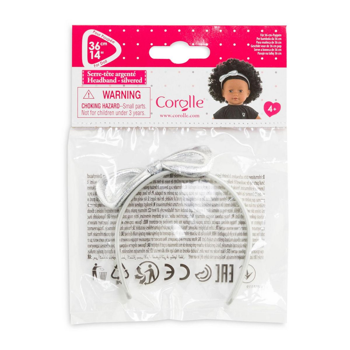 Corolle Serre-Tête Argenté pour poupée ma Corolle