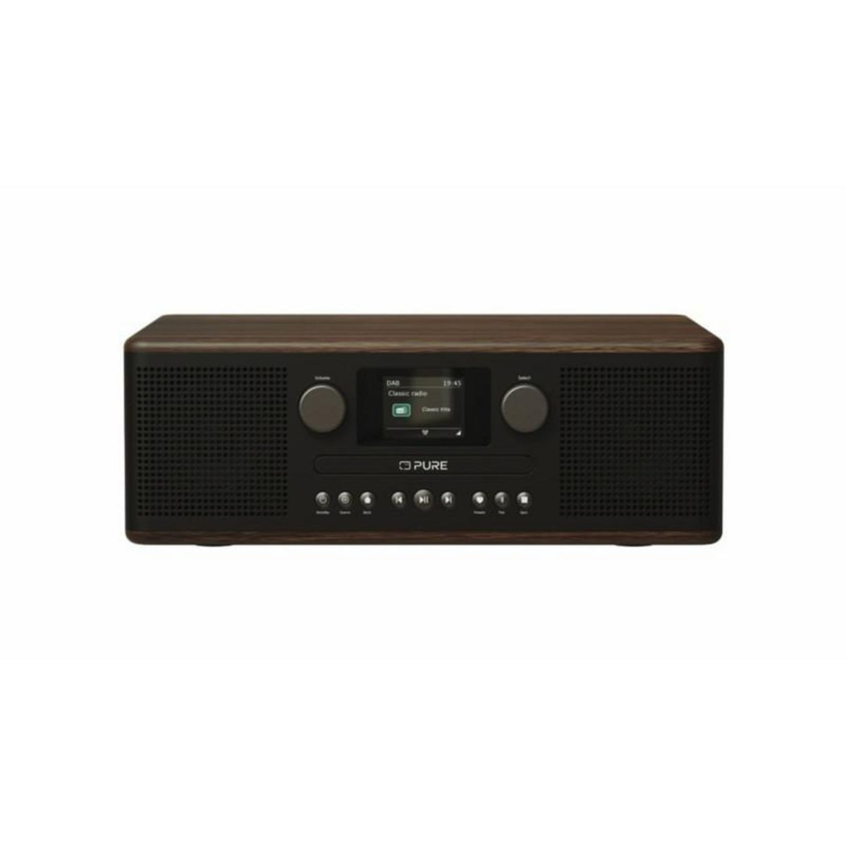 PURE Chaine HiFi Pure Lecteur CD stereo Bluetooth Radio Classic C D6 noir cafe