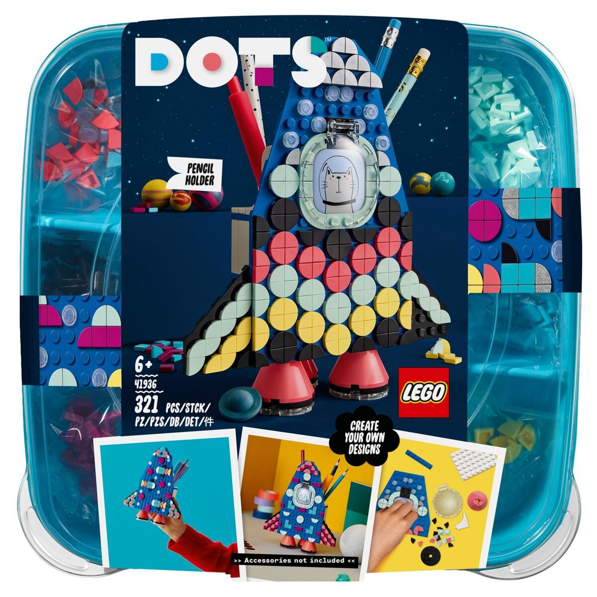 LEGO DOTS 41809 - Porte-crayons Hedwige, Accessoires de Bureau Harry Potter  Hibou, Pot à Crayon et Porte-Note pas cher 