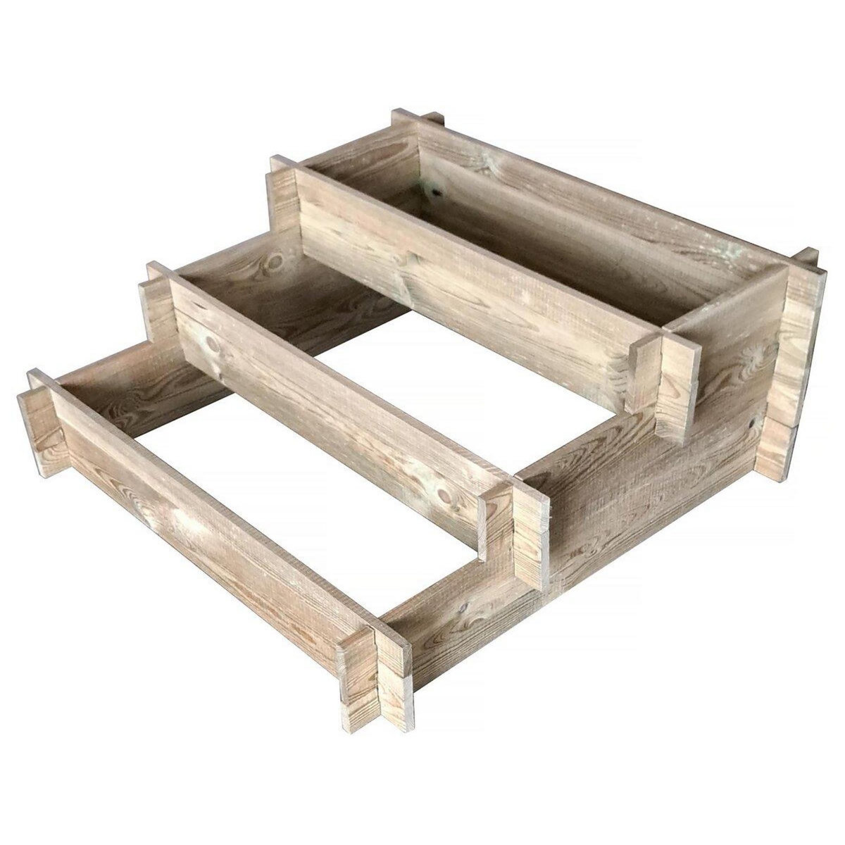 Habitat et Jardin Carré potager  Utopia  en escalier - 90 x 90 x 35 cm