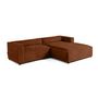 Voir la diapositive 2 : LISA DESIGN Ela - canapé d'angle droit 4 places - en fausse fourrure
