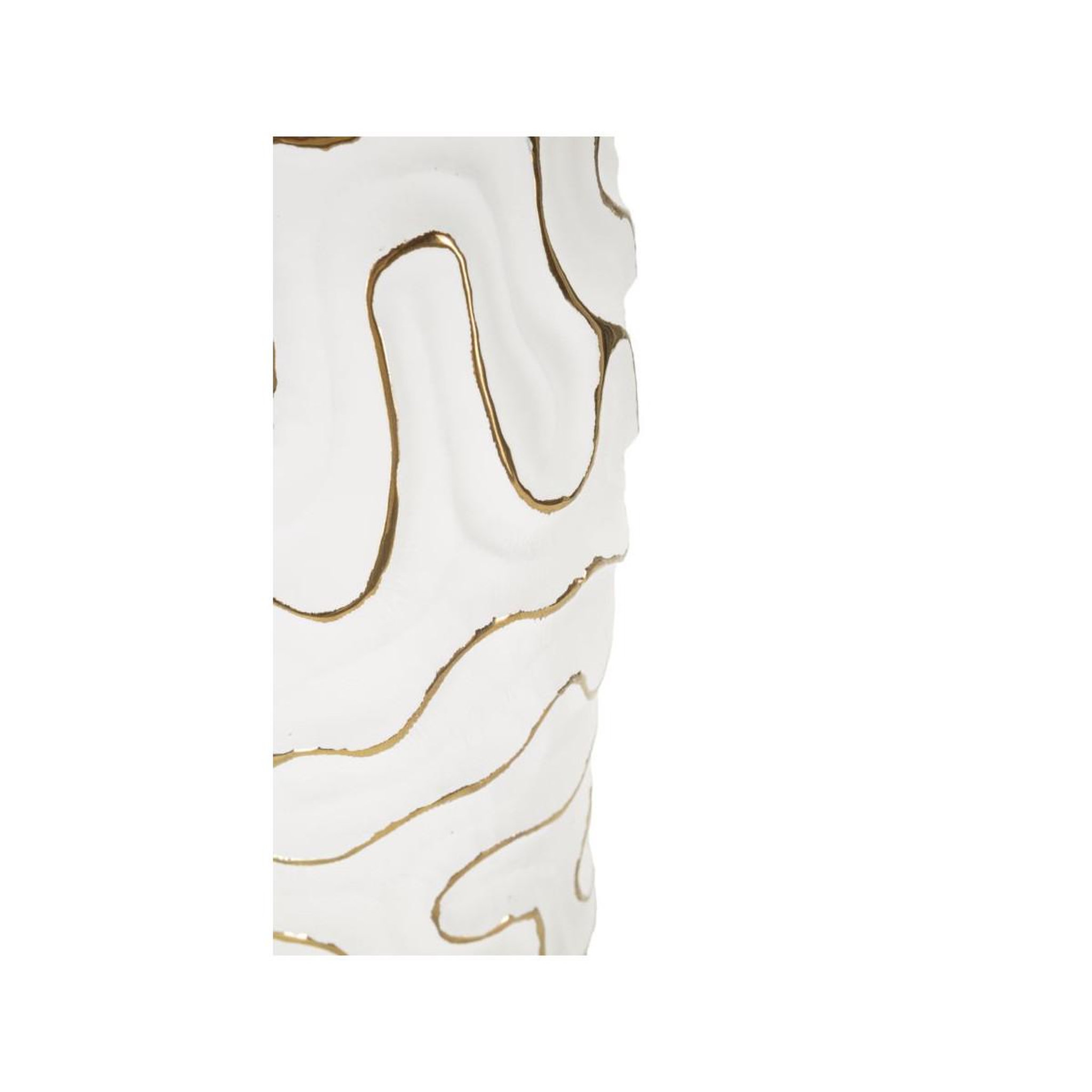 Voir la diapositive 4 : Paris Prix Vase design en céramique  adore  32cm blanc