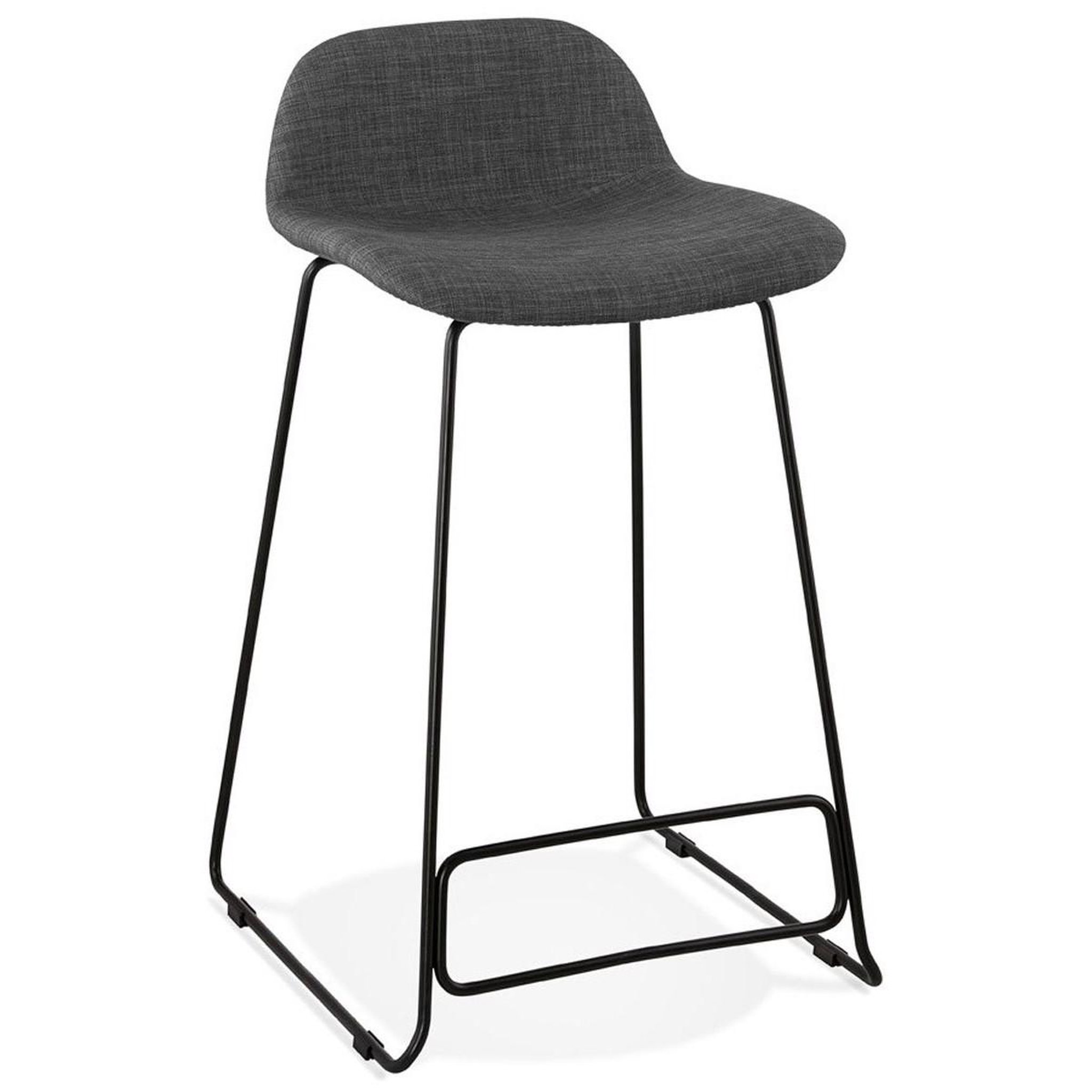 Voir la diapositive 1 : Paris Prix Tabouret de bar design  sochi  85cm gris foncé & noir