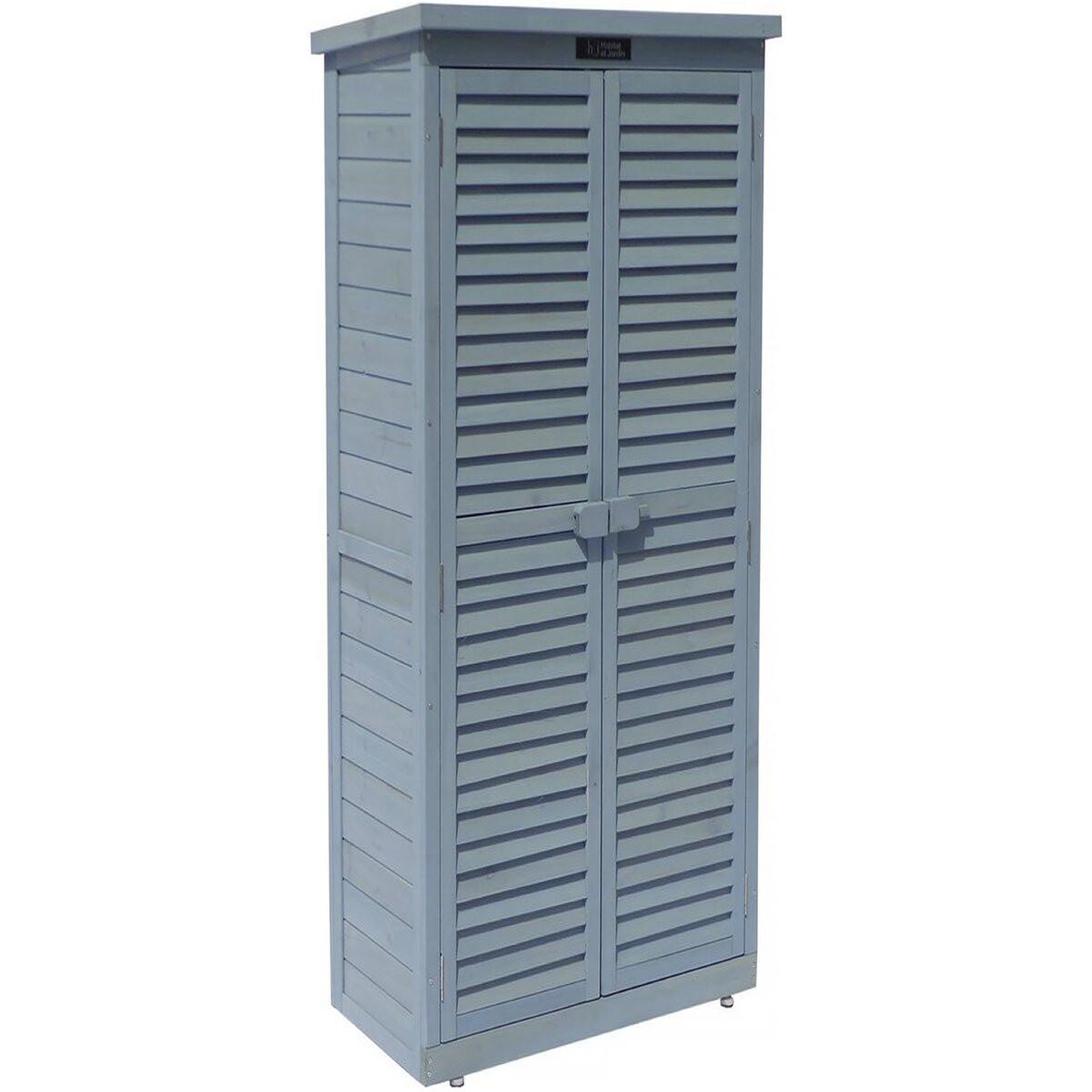 Habitat et Jardin Armoire de jardin  Space  - 87 x 46.5 x 160 cm - Bleu ciel